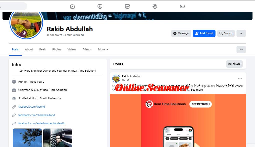 Scammer Alert: How Rakib Abdullah of Real Time Solution Cheated Clients and Damaged Trust in Bangladesh’s IT Industry